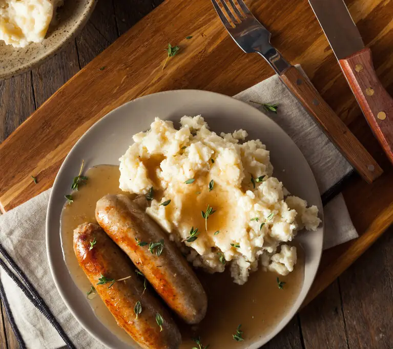 Bangers & Mash Supper